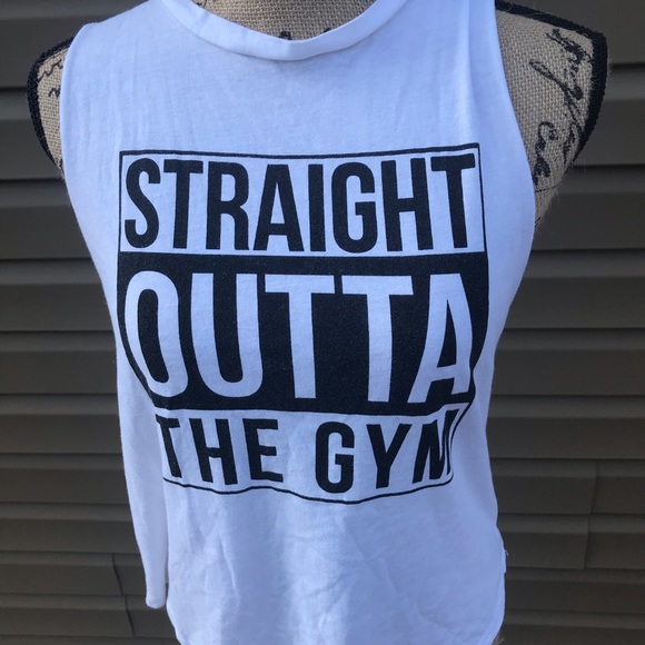 Athletic “Straight Outta the Gym” Fitness Top - Picture 4 of 4